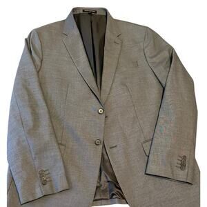 Banana Republic Gray Jacket Men’s Slim Fit Sharkskin Blazer Suit Sport Coat 46R